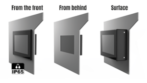 Afficheur intelligent programmable Clairitec® différents angles de vision Clairitec® mounting type intelligent display